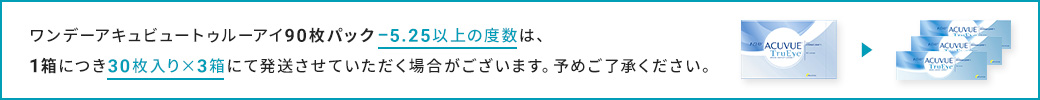 トゥルーアイ90枚パックの発送方法について