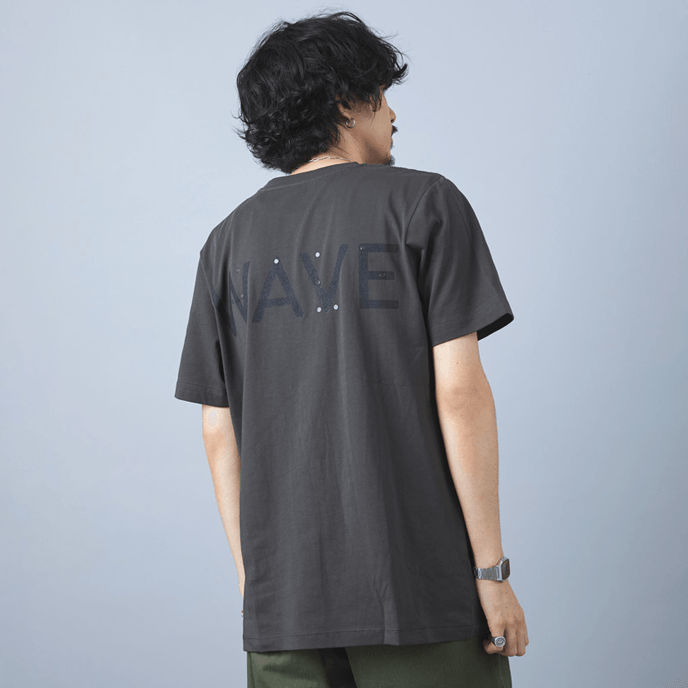 WAVE 点字モチーフ チャリティ Tシャツ GRAY Lサイズ