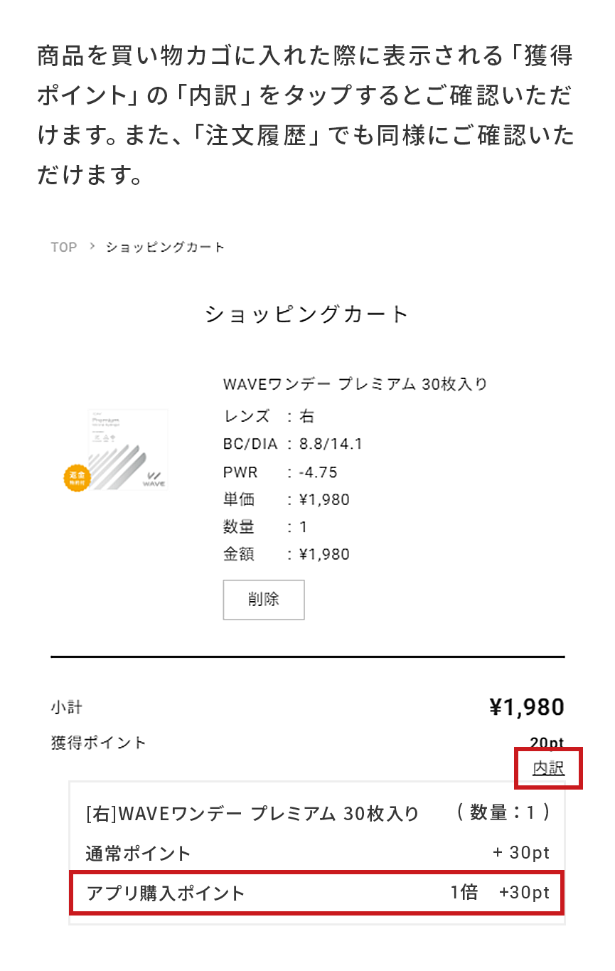 ポイントの確認方法